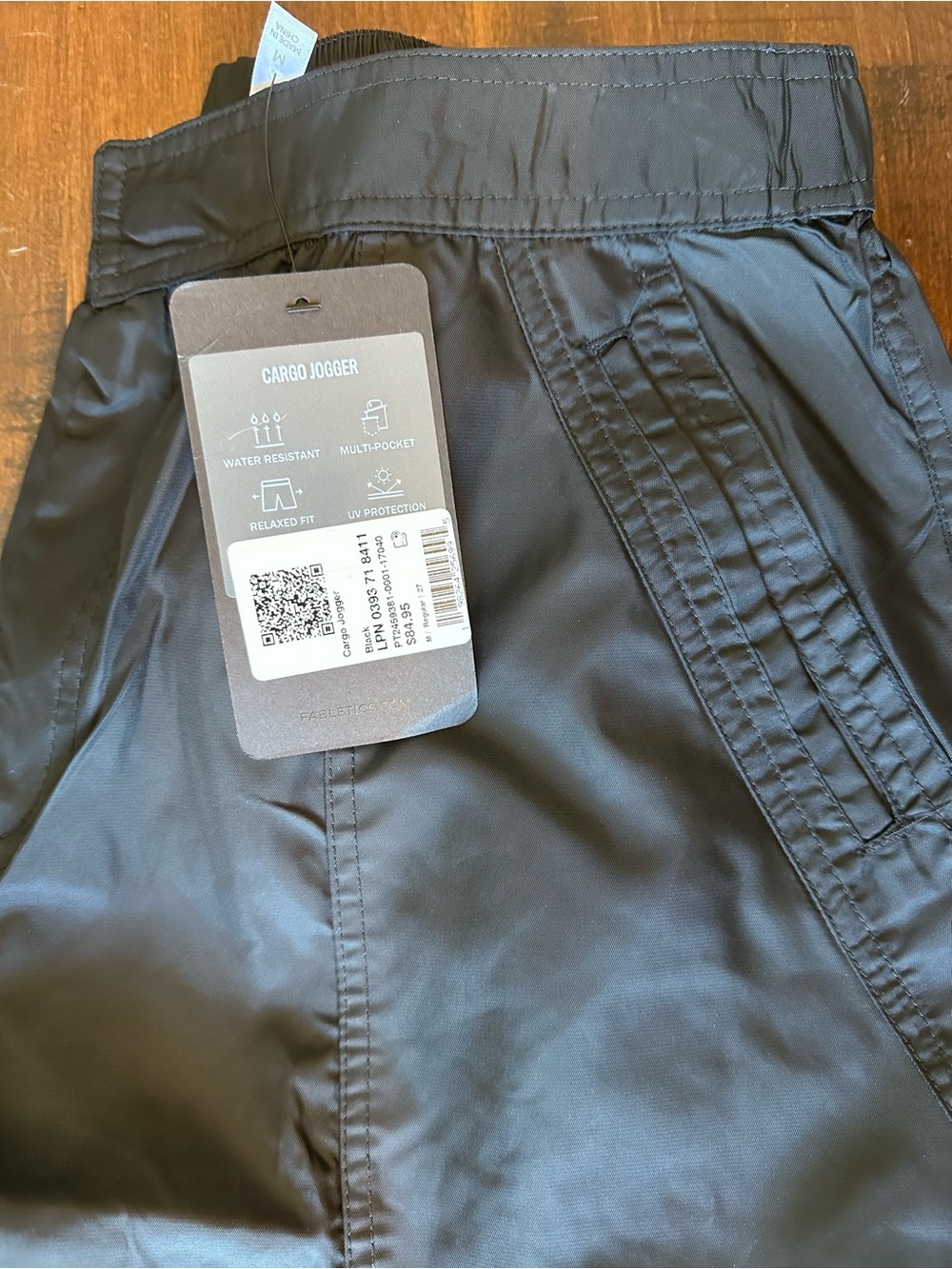 Fabletics Black Cargo Jogger